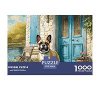 Perro de Mascota Lindo Adultos 1000 Challenge, Rompecabezas Familiar Único Panorámico, Regalos Navideños para Niñas/niños, Regalos para Mujeres Y Hombres 38x26cm/1000pcs