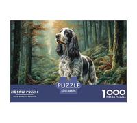 Perro de Mascota Lindo Adultos 1000 Challenge, Rompecabezas Familiar Único Panorámico, Regalos Navideños para Niñas/niños, A Partir De 14 Años 38x26cm/1000pcs