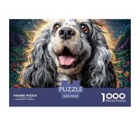 Perro de Mascota Lindo Adultos 1000 Tabletas, Rompecabezas Desafiante Creativo Panorámico, Regalos Navideños para Niñas/niños, Regalos para Mujeres Y Hombres 70x50cm/1000pcs