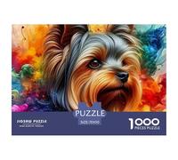 Perro de Mascota Lindo Adultos Perro de Mascota Lindo 1000 Tabletas, Rompecabezas Desafiante Único Panorámico, Regalos Navideños para Niñas/niños, A Partir De 14 Años 70x50cm/1000pcs