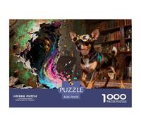Perro de Mascota Lindo Adultos Perro de Mascota Lindo 1000 Tabletas, Rompecabezas Desafiante Único Panorámico, Regalos Navideños para Niñas/niños, Regalos para Mujeres Y Hombres 70x50cm/1000pcs
