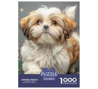 Perro de Mascota Lindo Puzzle 1000 Piezas De Alta Definición Materiales Reciclables De Primera Calidad para Adultos Y Niños Mayores 52x38cm/1000pcs