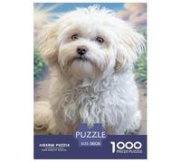 Perro de Mascota Lindo Puzzle 1000 Piezas De Alta Definición Materiales Reciclables De Primera Calidad para Adultos Y Niños Mayores 38x26cm/1000pcs