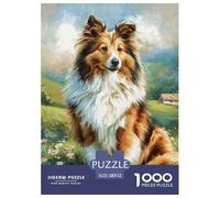 Perro de Mascota Lindo Puzzle 1000 Piezas De Alta Definición Materiales Reciclables De Primera Calidad para Adultos Y Niños Mayores 52x38cm/1000pcs