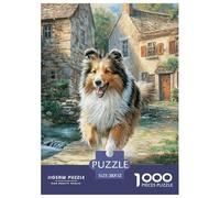 Perro de Mascota Lindo Puzzle 1000 Piezas Materiales Reciclables De Primera Calidad Juego De Habilidad para Adultos Y Niños Mayores 52x38cm/1000pcs
