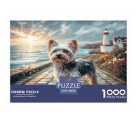 Perro de Mascota Lindo Puzzles 1000 Piezas para Adultos, Juegos Educativos, Antiestrés, Ejercita Memoria para Adultos/niños ≥12 Años 38x26cm/1000pcs