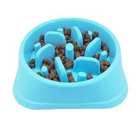 Perro de Mascota Slow Food Bowl Anti-estrangulación Bowl Mascotas Suministros Perros grandes y pequeños Perder peso para ayudar a la digestión Utensilios Para Mascotas Slow Eating Dog Bowl (azul)