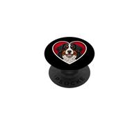Perro de montaña bernés Berner Heart PopSockets PopGrip Adhesivo
