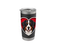 Perro de montaña bernés Berner Heart Vaso térmico de acero inoxidable de doble pared
