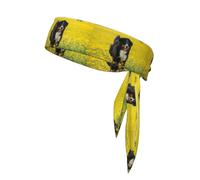 Perro de montaña bernés Feliz, Cinta para la Cabeza, Diadema Deportiva con Lazo, Cinta para el Sudor Multiusos para Hombres y Mujeres.