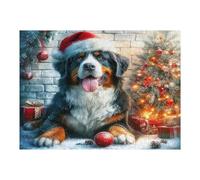 Perro de montaña Bernese Puzzle 500 Piezas Impossible Creativo Perro Lindo Pet Rompecabezas 3D Obra De Arte para Toda La Familia Juguete Educativo Decoración 500 PCS