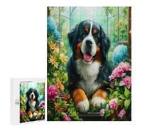 Perro de montaña Bernese Puzzles 500 Piezas Portátil Estera Cute Perro Pet Rompecabezas 3D para Adultos Y Niños A 12 Años Aliviar Estrés DIY Creativo Decoración del Hogar 500 PCS