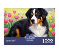 Perro de montaña BerneseJigsaw Puzzles for Adults 1000 Piece Age 12+ for Adults FamilyPuzzle Game Beautiful Decoration for Aduits Kids70x50cm/1000pcs
