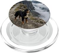 Perro de montaña de Berna Alpine Cliff Trail Scenic PopSockets PopGrip para MagSafe