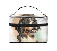 Perro De Montaña De Berna Retrato Realista Berner, Bolsa de Maquillaje Bolsa de cosméticos Bolsa de Aseo de Viaje portátil Estuche para lápices