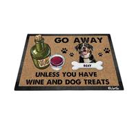 Perro De Montaña De Entlebucher: Aléjate A Menos Que Tengas Vino Y Golosinas para Perros Alfombra De Baño Suave Felpudo De Bienvenida Tapete para Puerta para Pasillo Interior 40X60 Cm