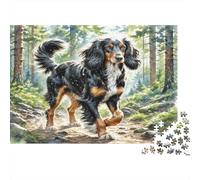 Perro de Montaña Puzzle de 1000 Piezas Puzzle para Adultos Papel Bosque Naturaleza Relajación Enfoque Familia Regalo 38x26cm/1000pcs