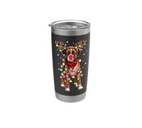 Perro de Navidad, Boxer, Amante de perros, Hombres Mujeres Niños, Perros, Navidad Vaso térmico de acero inoxidable de doble pared