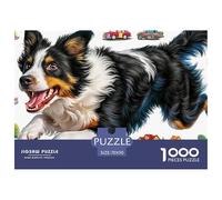 Perro de pastoreo Juego De Puzzle En Familia Una Tormenta De Color Y Desafío - El Regalo Original Que Hará Inolvidable Tu Navidad, Recomendado para +14 70x50cm/1000pcs