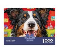 Perro de pastoreo Rompecabezas para Adultos Un Desafío Lleno De Color Y Detalle Triunfa Entre Hombres Y Mujeres A Partir De 14 Años 70x50cm/1000pcs