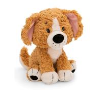 Perro de peluche de 20 cm, marrón, suave muñeco de peluche NICI, adorable animal para abrazarlo y jugar, gran idea de regalo para niños y personas adultas - 62136