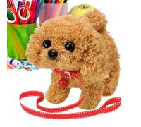 Perro de peluche eléctrico - cachorro electrónico asintiendo | Sonidos de ladridos y movimientos de cabeza asentiendo con pilas Juguetes robóticos para perros que funcionan con batería, juguetes