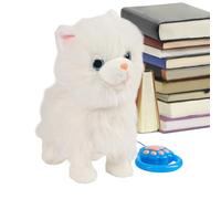 Perro de peluche eléctrico, canto con cola, juguete de compañía de 7,87x5,91x11,02 pulgadas con música divertida, mascota interactiva con acción alegre, juguete para niños, niñas, vacaciones, artículo