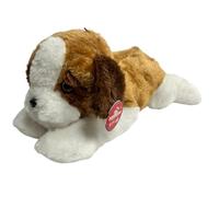 Perro de peluche grande de 55 cm, peluche para perro tumbado de 55 cm, cachorro de perros de peluches suaves para perros, peluches grandes y suaves para labrador Golden Retriever San Bernardo