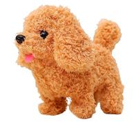 Perro de peluche simulado - 18 x 13 x 16 cm, oso de peluche, conejo, gato, perro de compañía eléctrico, cola realista | Cachorro interactivo That Barks, Wags, cachorro eléctrico de peluchey regalos