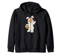 Perro de Pomerania como Conejito de Pascua, Divertido y Lindo para niños y niñas Sudadera con Capucha