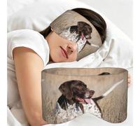 Perro de raza Braco Alemán de Pelo Corto, Antifaz para dormir, ideal para el hogar, viajes y trabajo por turnos. Cubre completamente los ojos y bloquea la luz.