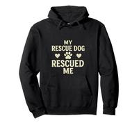 Perro De Rescate Mama Refugio Adopcion Canina Sudadera con Capucha