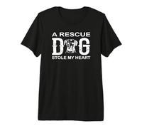 Perro de Rescate robó mi corazón Adopción Amor Camiseta Premium