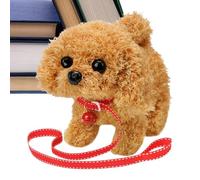 Perro de senderismo eléctrico - Animal de compañía realista interactivo, mascota interactiva electrónica con funciones de movimiento de sonido | Amigo animado lindo para niños niñas niños cumpleaños