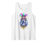 Perro de Spaniel Picardía Azul Mardi Gras Camiseta sin Mangas