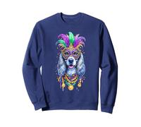 Perro de Spaniel Picardía Azul Mardi Gras Sudadera