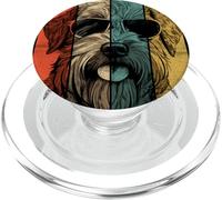 Perro de Trigo Terrier con Revestimiento Suave Vintage para mamá, papá, niños y Hombres PopSockets PopGrip para MagSafe