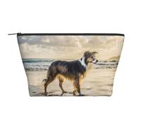 Perro del Cielo de mar Border Collie, Bolsa de artículos de tocador Bolsa de Maquillaje Bolsa de cosméticos Bolsa de artículos de tocador de Viaje portátil