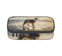 Perro del Cielo de mar Border Collie, Estuche para lápices, Estuche para lápices Estuche para lápices de Gran Capacidad Estuche para cosméticos