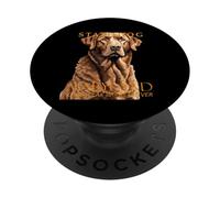 Perro del Territorio de Maryland The Retriever 2 PopSockets PopGrip Adhesivo