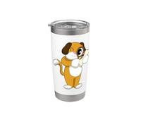 Perro Detective Lupa Vaso térmico de acero inoxidable de doble pared