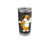 Perro Detective Lupa Vaso térmico de acero inoxidable de doble pared