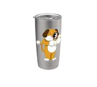 Perro Detective Lupa Vaso térmico de acero inoxidable de doble pared