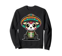 Perro Día delos Muertos Calavera Azúcar Mexicana Kawaii Sudadera