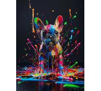 Perro Diamond Painting Adultos 30x40cm, 5D Pintura de Diamante 4-3017