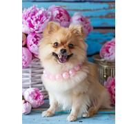 Perro Diamond Painting Adultos 90x120cm, 5D Pintura de Diamante J-3815