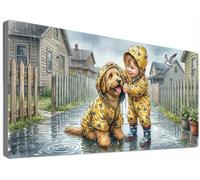 Perro Diamond Painting Adultos Grande Kit Completo 80x160cm, Pintura Diamante Interesante 5D Full Drill Taladro, Mosaico Bordado Cristales Strass, Manualidades Adultos, Decoración Salon Casa C6-783