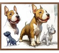 Perro Diamond Painting Adultos Pintura de Diamante 55x40cm L-5740