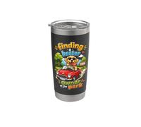 Perro Divertido - Buscando Mejor Dueño Vaso térmico de acero inoxidable de doble pared