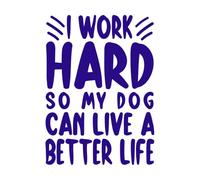 perro divertido conjunto de perros amante de los perros lindo cachorro perro cita diseño Pegatinas de tallado fino 57.6x79.2cm No se cae Azul oscuro